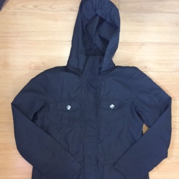 Black Esprit hooded lightweight jacket M 8/10 - Picture 3 of 6